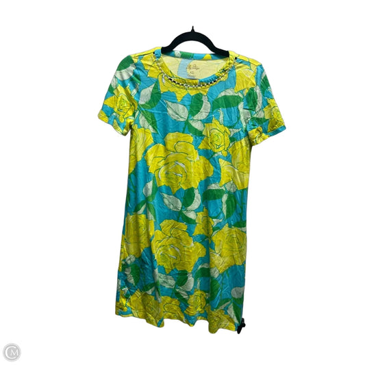 Dress Designer By Lilly Pulitzer In Green & Yellow, Size: Xs