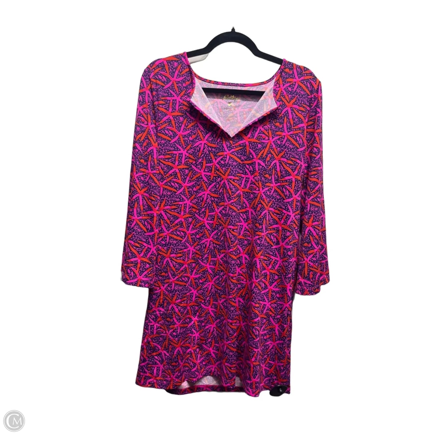 Dress Designer By Lilly Pulitzer In Pink & Red, Size: M