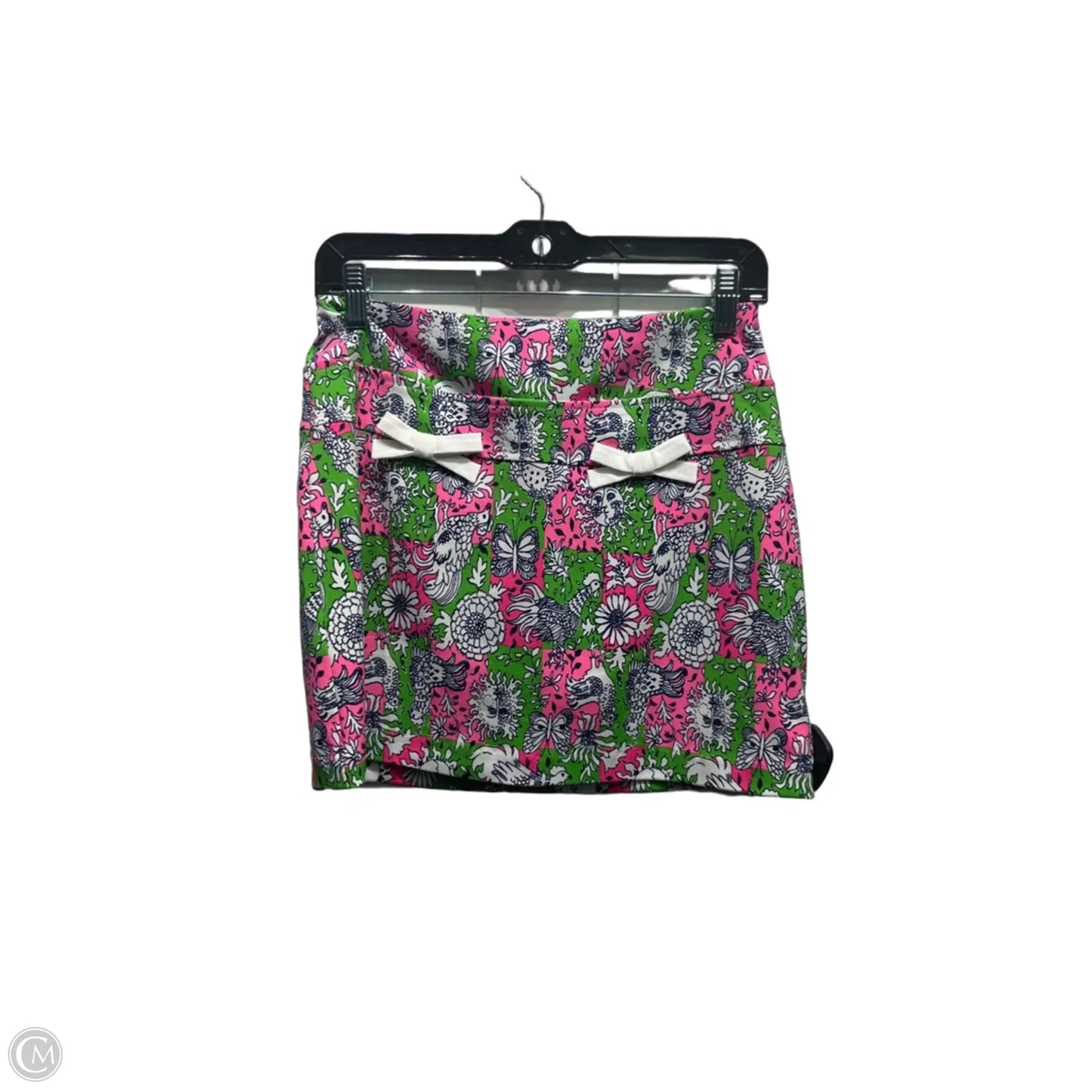 Skort Designer By Lilly Pulitzer In Green & Pink, Size: 0