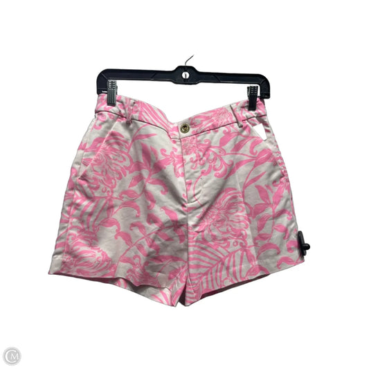 Shorts Designer By Lilly Pulitzer In Pink & White, Size: 6