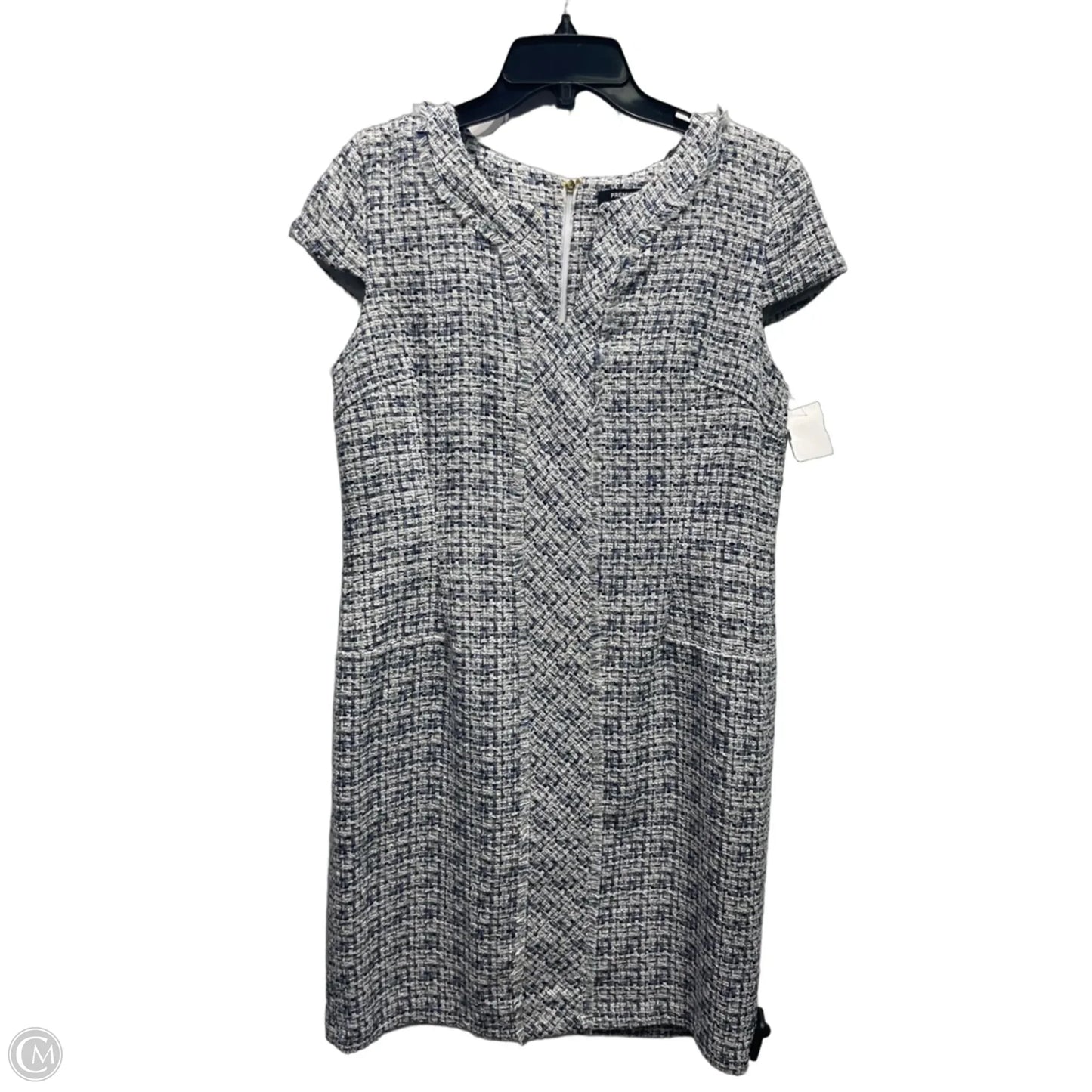 Dress Work By Premise In Blue & White, Size: M