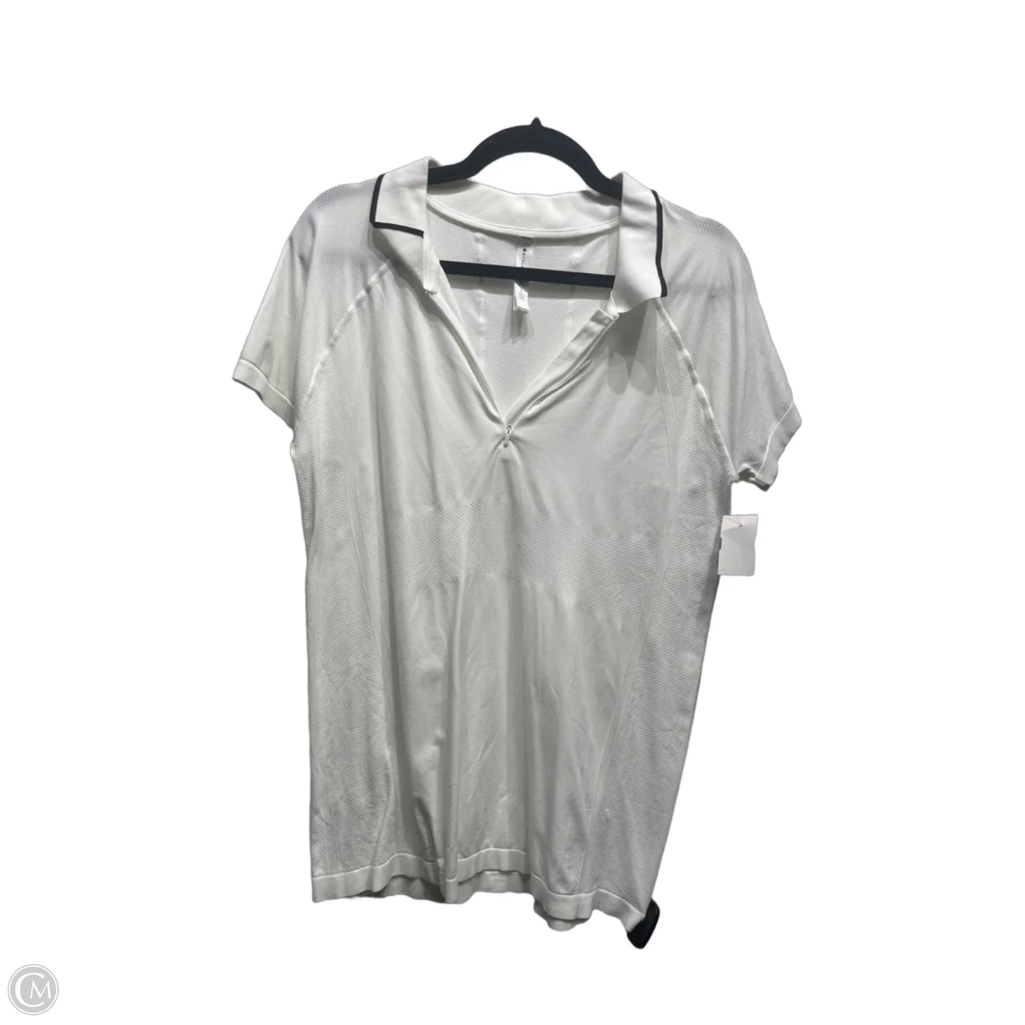 Top Short Sleeve By Athleta In Black & White, Size: Xl