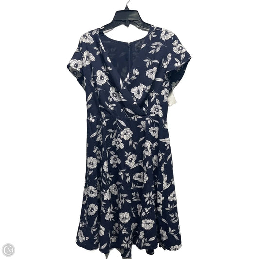 Dress Work By Ann Taylor In Blue & White, Size: 8