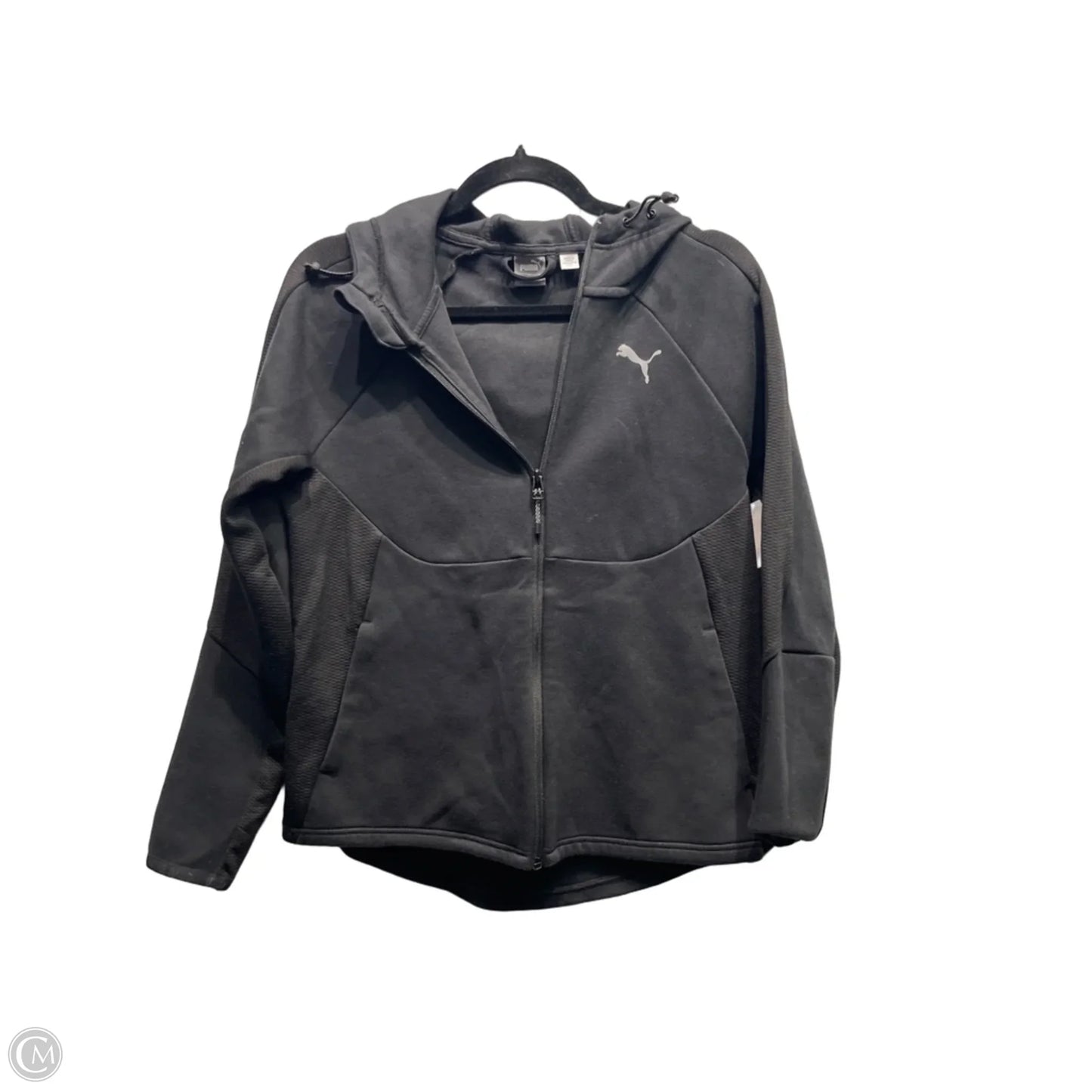 Athletic Jacket By Puma In Black, Size: S