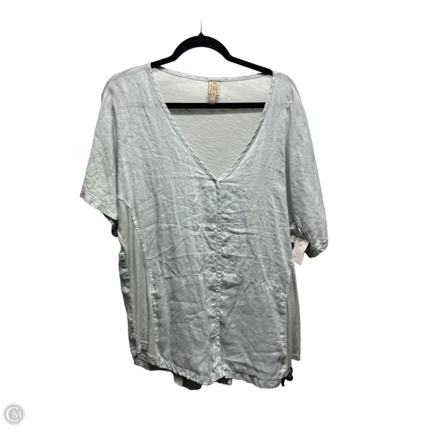 Top Short Sleeve Basic By Xcvi In Blue, Size: L