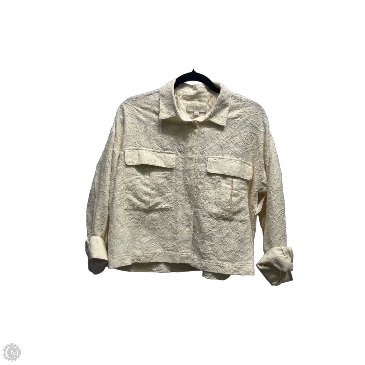 Jacket Other By Loft In Cream, Size: M