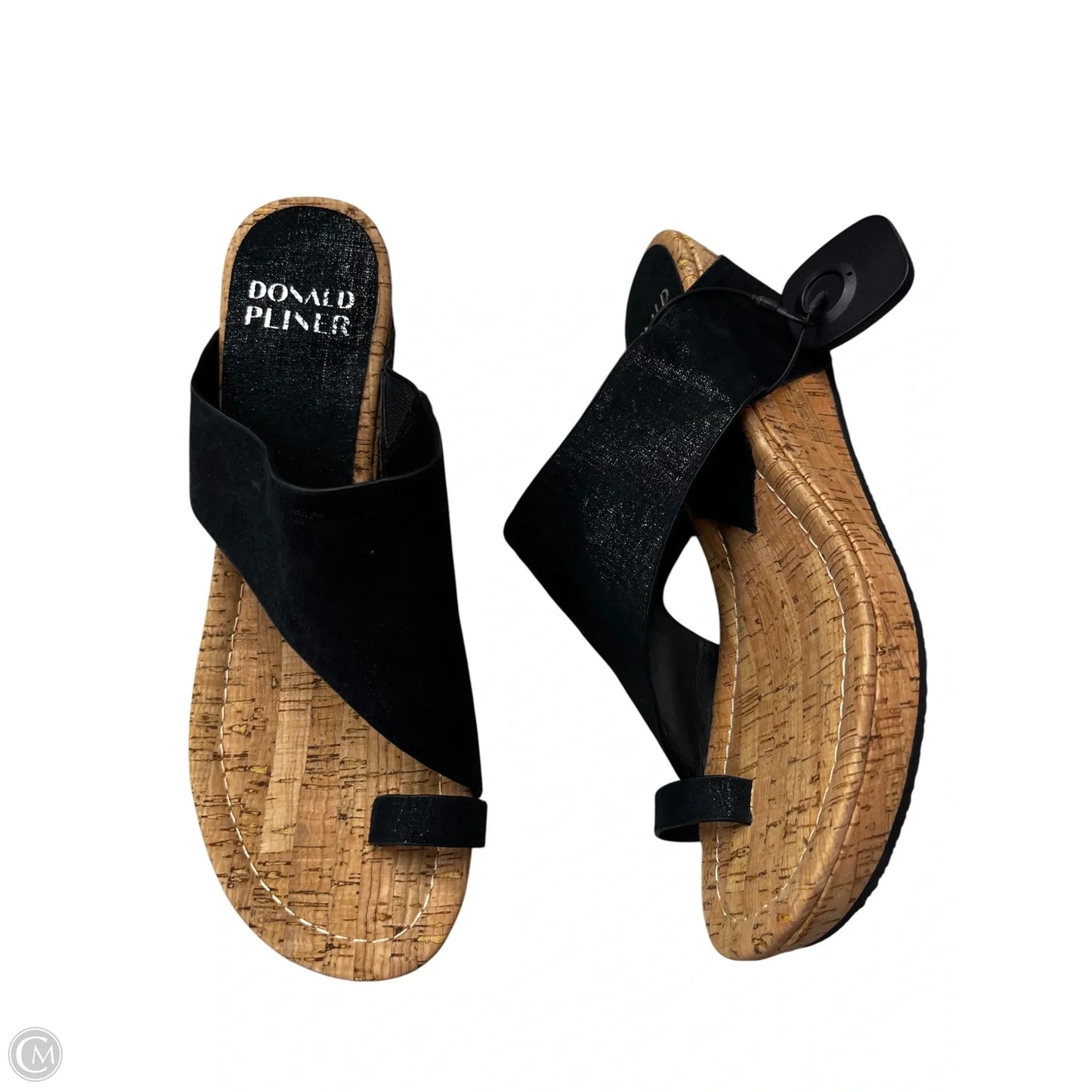 Sandals Heels Wedge By Donald Pliner In Black, Size: 10
