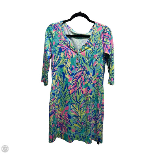 Dress Designer By Lilly Pulitzer In Grey & Pink, Size: S