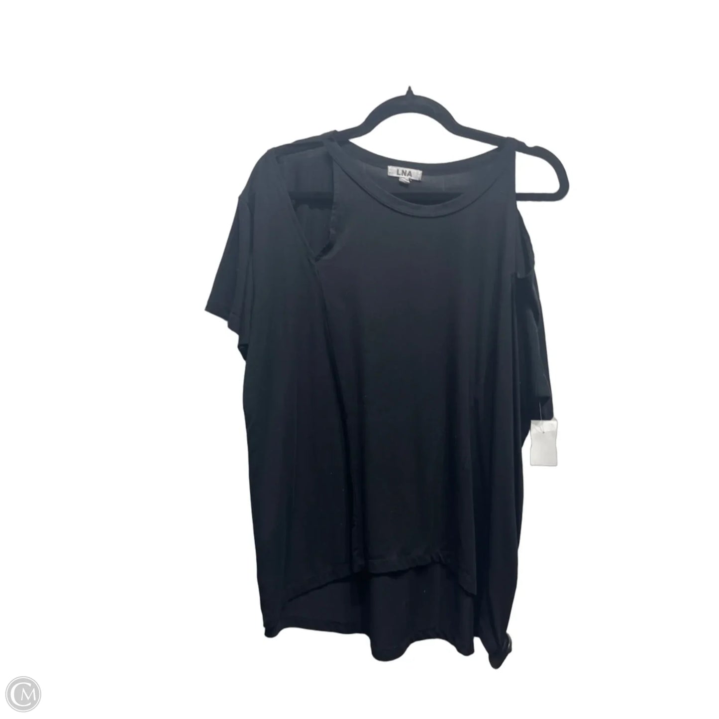 Top Short Sleeve Basic By Lna In Black, Size: Xl