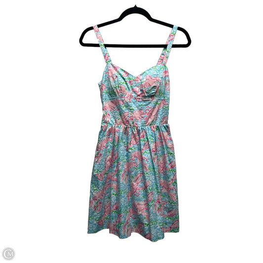 Dress Designer By Lilly Pulitzer In Blue & Pink, Size: 0