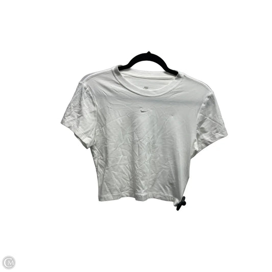 Athletic Top Short Sleeve By Nike Apparel In White, Size: S