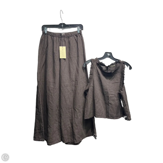 Pants Set 2pc By Terzo Millennio In Brown, Size: L