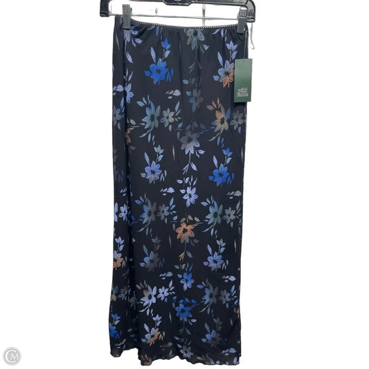 Skirt Maxi By Wild Fable In Black & Blue, Size: Xs