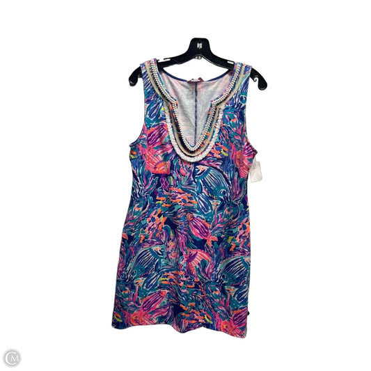 Dress Designer By Lilly Pulitzer In Blue & Pink, Size: L