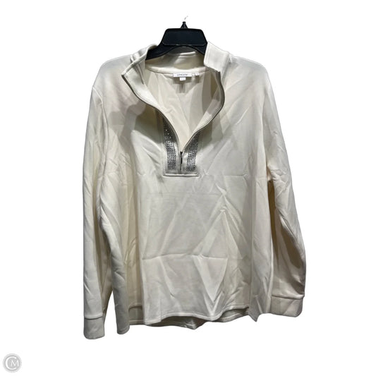 Top Long Sleeve By Chicos In Cream, Size: Xxl