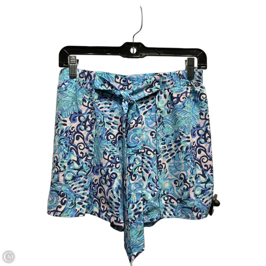 Shorts Designer By Lilly Pulitzer In Blue & Green, Size: 0
