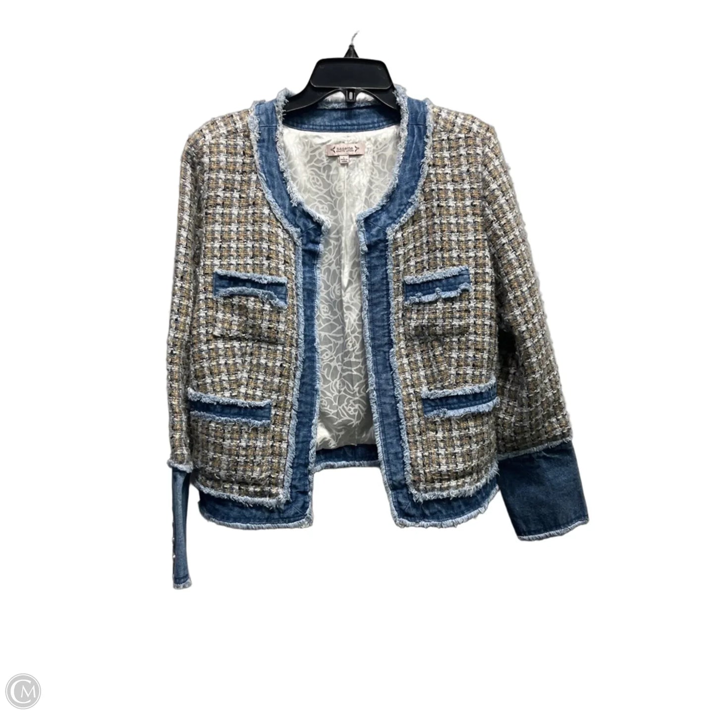 Blazer By Nanette By Nanette Lepore In Blue & Tan, Size: L