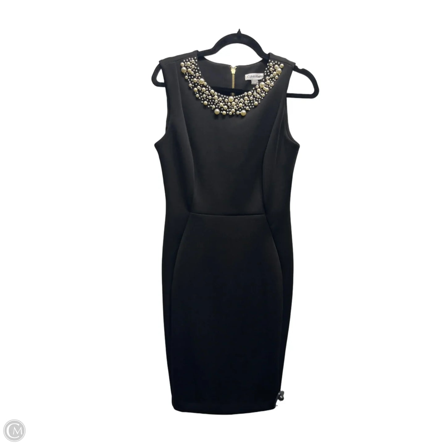 Dress Party Short By Calvin Klein In Black & White, Size: 8