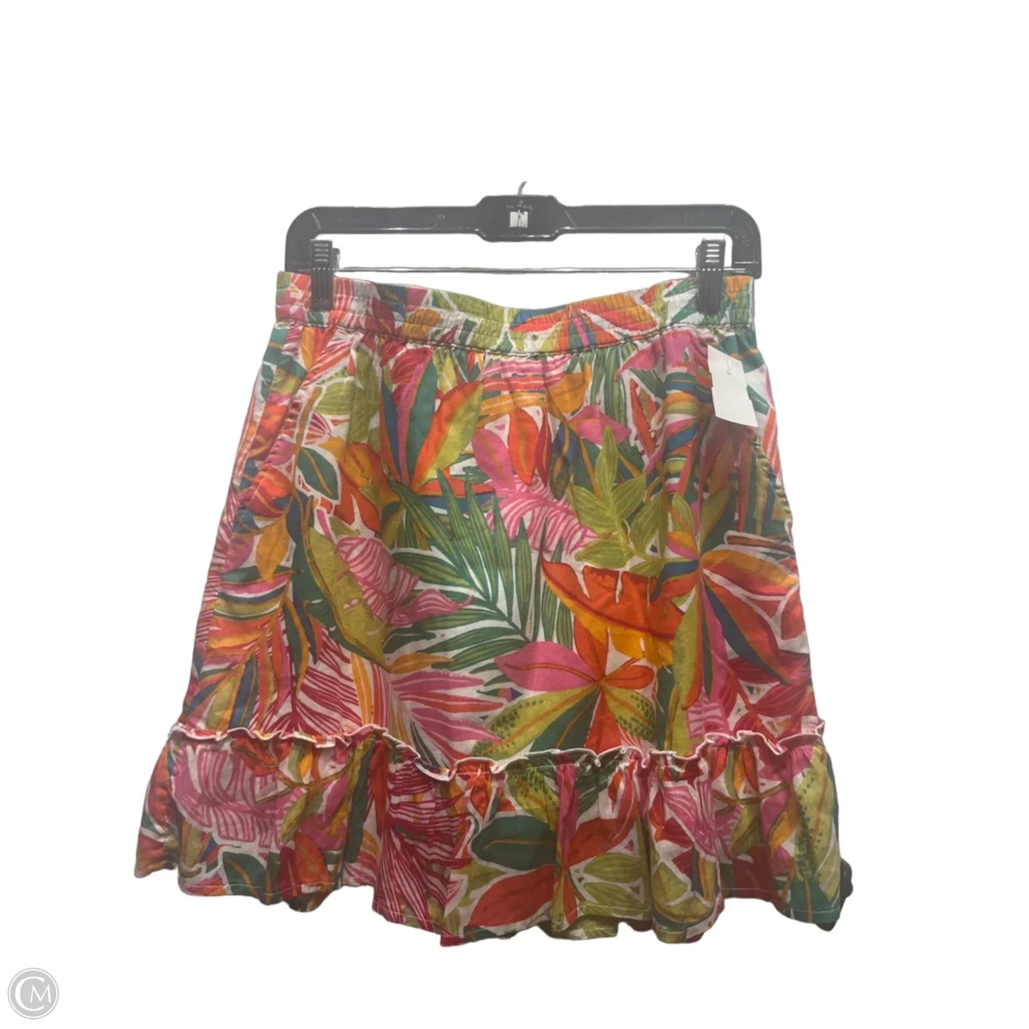 Skirt Mini & Short By C And C In Orange & Pink, Size: M