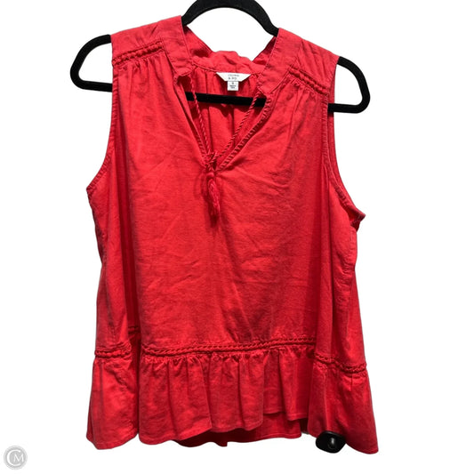 Top Sleeveless By Crown And Ivy In Red, Size: S