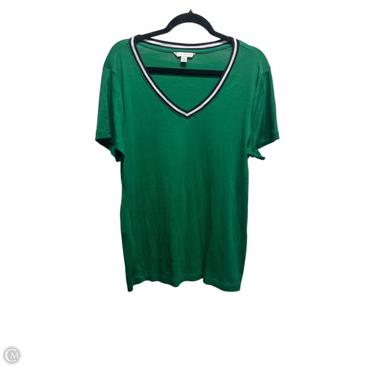 Top Short Sleeve By Tommy Hilfiger In Green, Size: Xl