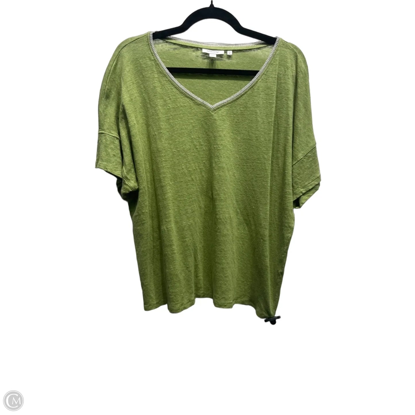 Top Short Sleeve By Chicos In Green, Size: Xl