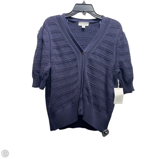 Sweater Cardigan By Free Assembly In Navy, Size: Xl