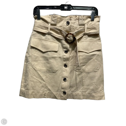 Skirt Mini & Short By Banana Republic In Tan, Size: 2