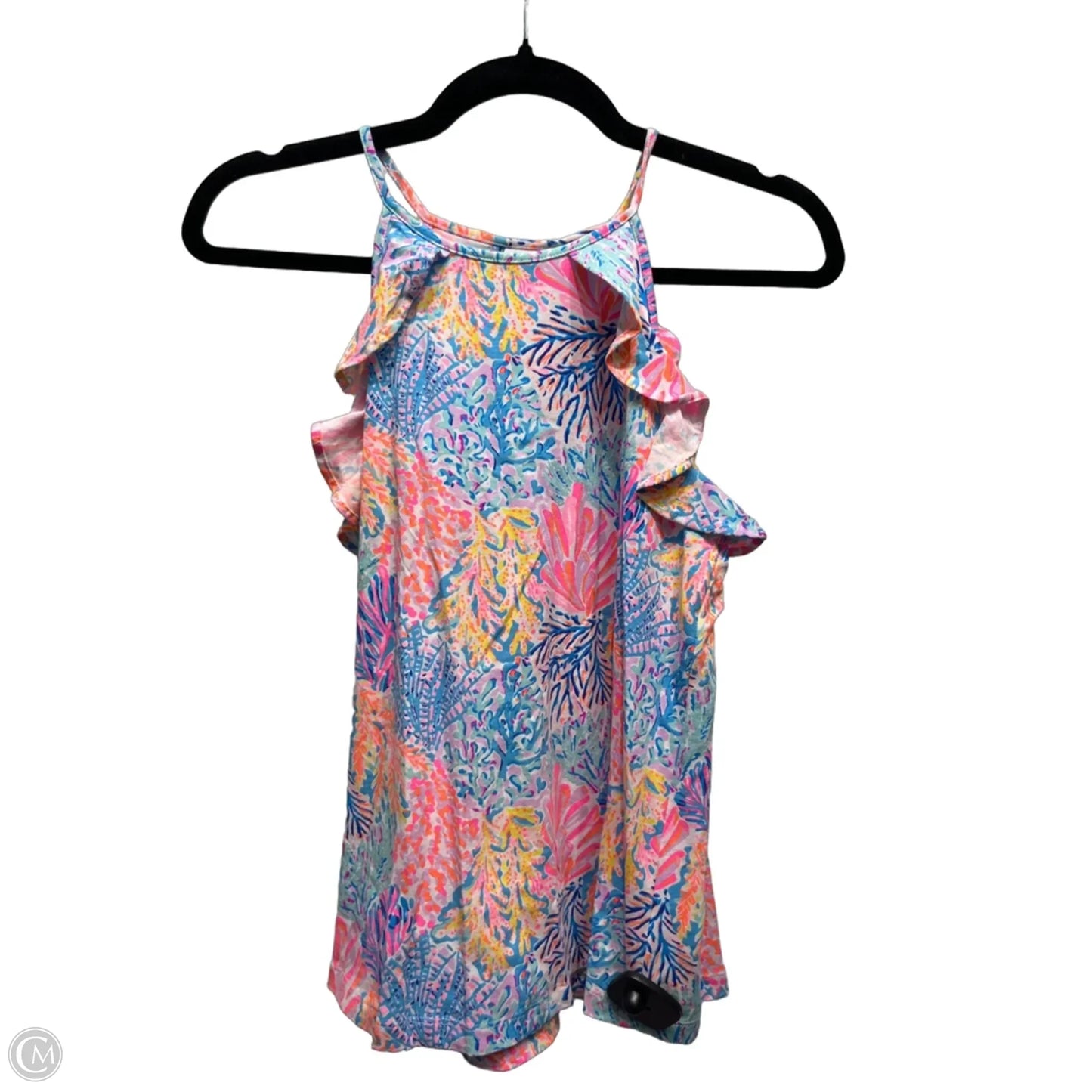 Top Sleeveless Designer By Lilly Pulitzer In Blue & Pink, Size: Xs
