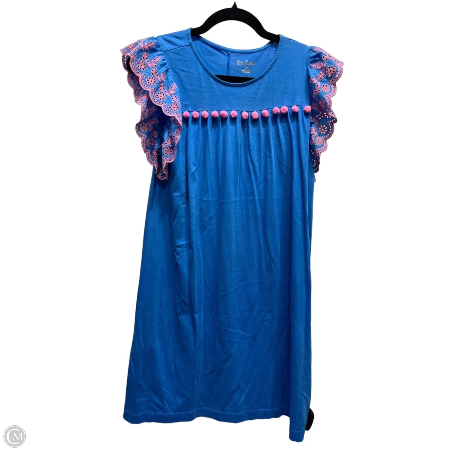 Dress Designer By Lilly Pulitzer In Blue & Pink, Size: Xs