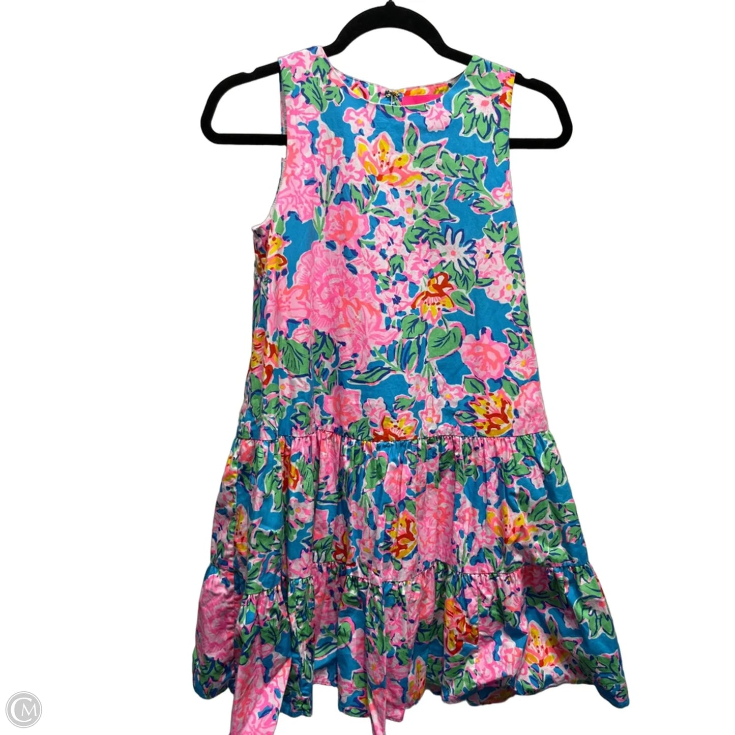 Dress Designer By Lilly Pulitzer In Green & Pink, Size: Xxs