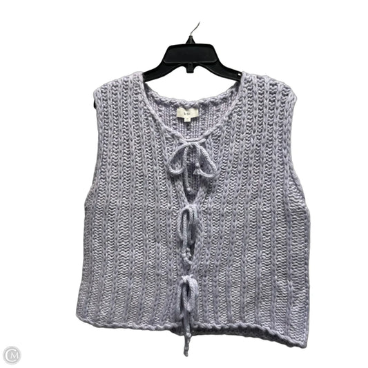 Vest Sweater By Le Lis In Purple, Size: M