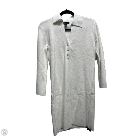 Dress Casual Short By Ann Taylor In White, Size: Xxs