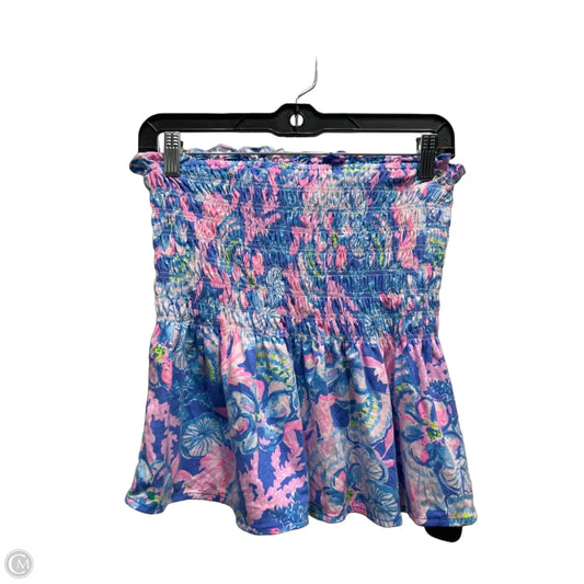 Top Sleeveless Designer By Lilly Pulitzer In Blue & Pink, Size: S
