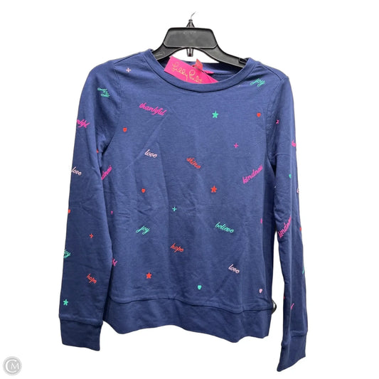 Top Long Sleeve Designer By Lilly Pulitzer In Navy, Size: Xs