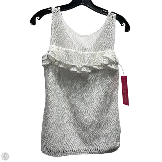 Top Sleeveless Designer By Lilly Pulitzer In White, Size: Xxs