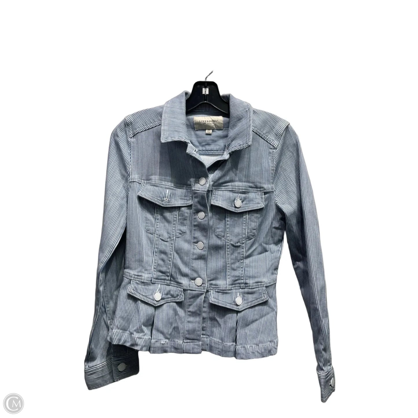 Jacket Denim By Liverpool In Blue Denim, Size: Xs