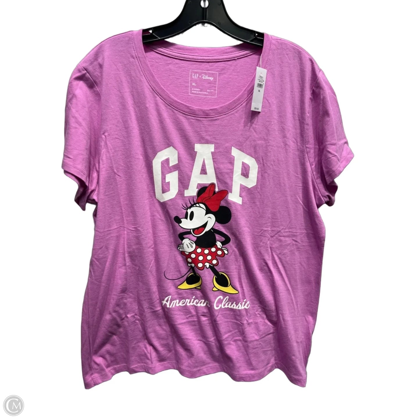 Top Short Sleeve By Gap In Pink, Size: Xl
