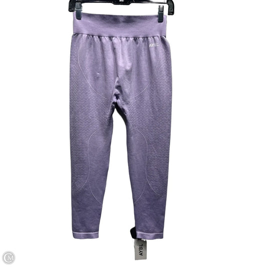 Athletic Leggings By Aybl In Purple, Size: Xl