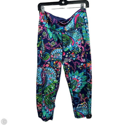 Pants Designer By Lilly Pulitzer In Blue & Green, Size: L