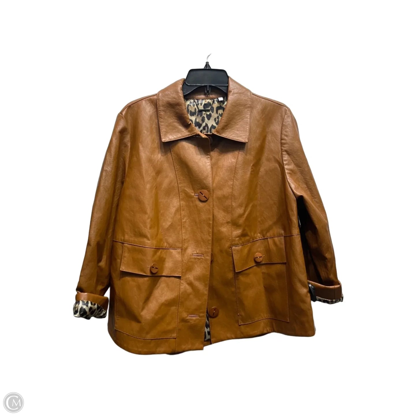 Jacket Other By Chicos In Brown, Size: L