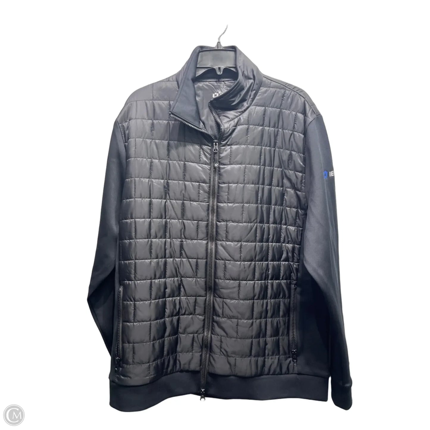 Jacket Puffer & Quilted By Ibkul In Black, Size: L
