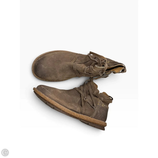 Boots Ankle Flats By Born In Brown, Size: 9