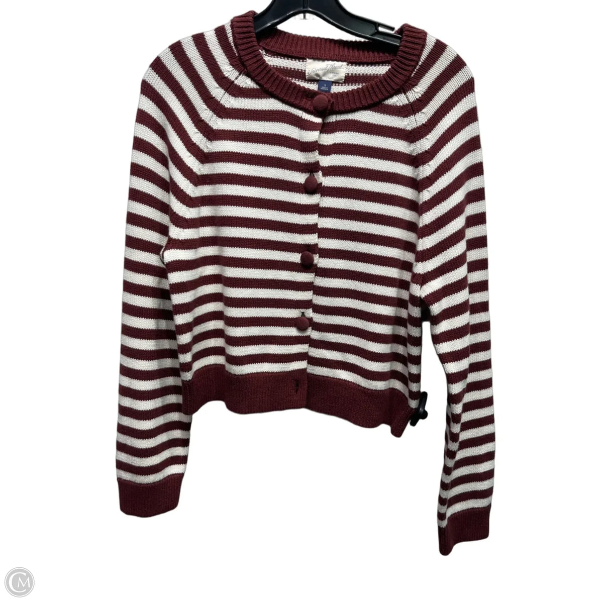 Sweater Cardigan By Universal Thread In Maroon, Size: S