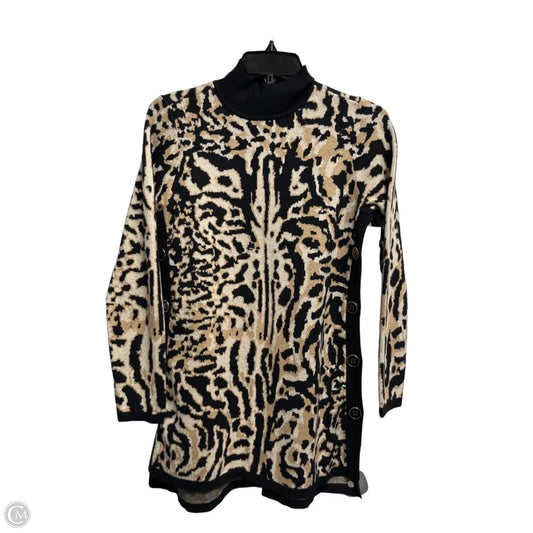 Sweater By Chicos In Animal Print, Size: S