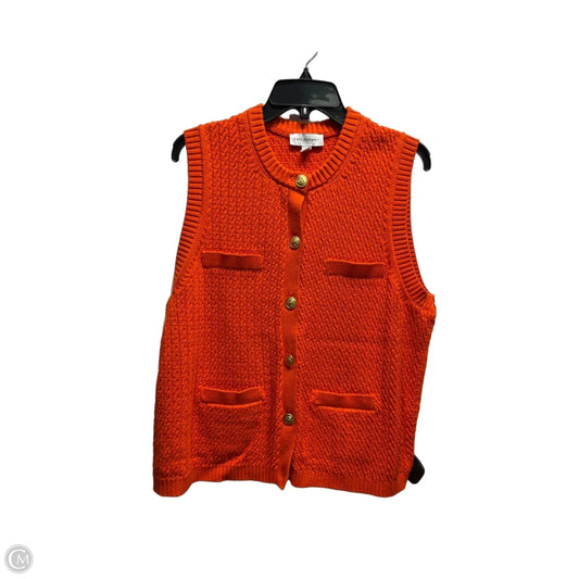 Vest Sweater By Free Assembly In Orange, Size: Xl