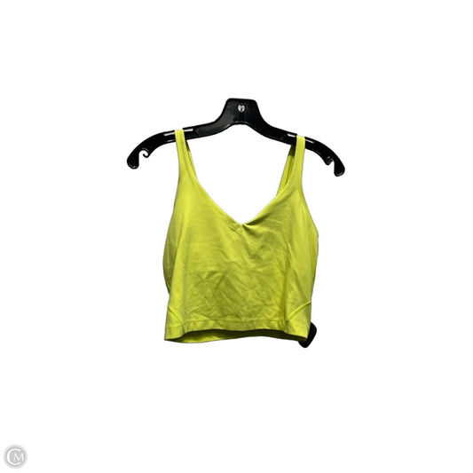 Athletic Bra By Lululemon In Yellow, Size: 6