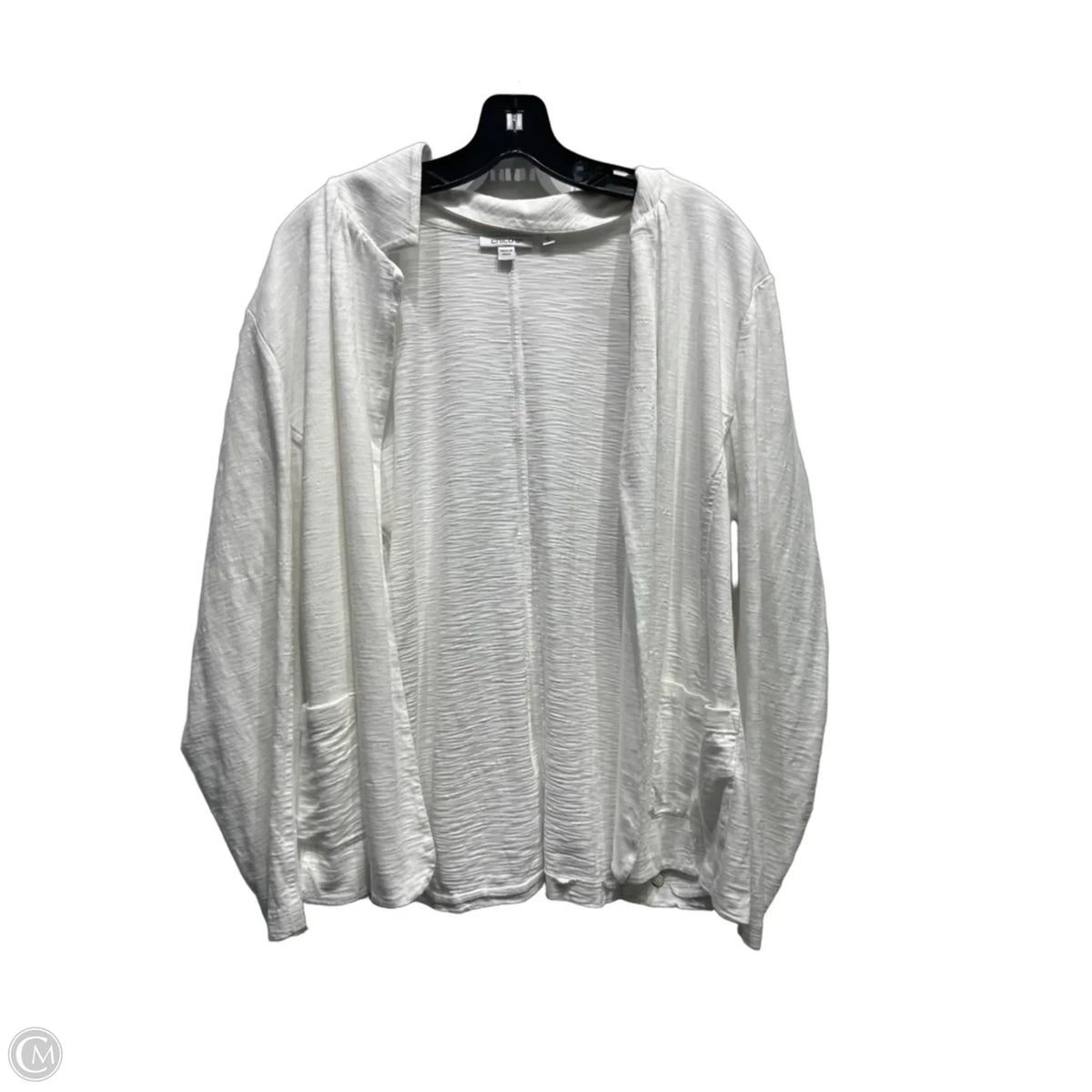 Cardigan By Chicos In White, Size: 1x
