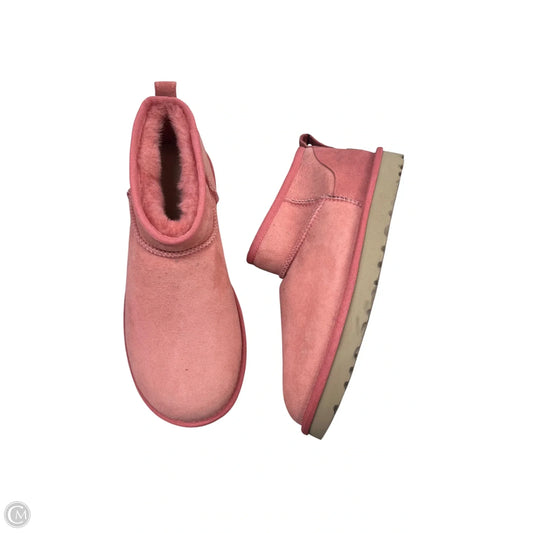 Boots Designer By Ugg In Pink, Size: 10