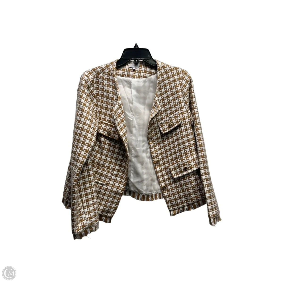 Blazer By Voy In Brown & White, Size: S